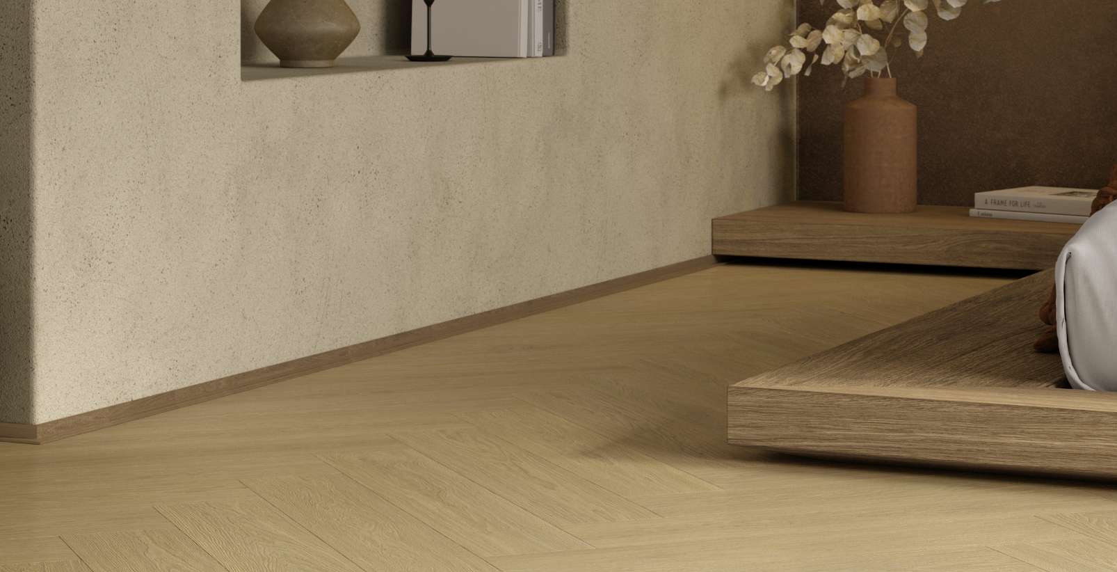 Parchet laminat Krono Original Herringbone - K844 Cream Darcy Oak 8mm 
